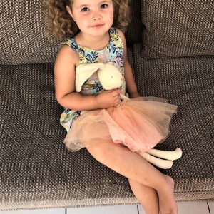 mainan boneka organik - Marcella the Bunny – In Ballerina Pink Dress