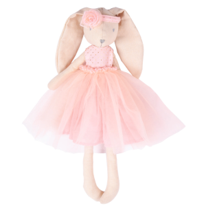mainan boneka organik - Marcella the Bunny – In Ballerina Pink Dress